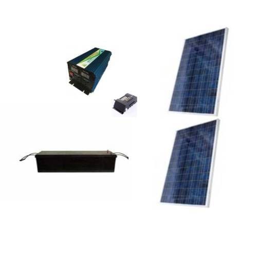 3000watt 12V Modified Sine Wave Complete solar kit with 200amps battery