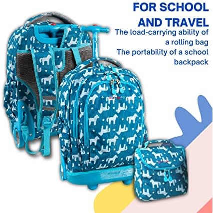 18inch Set Beamer Rolling Backpack And Lunch Bag - Pony