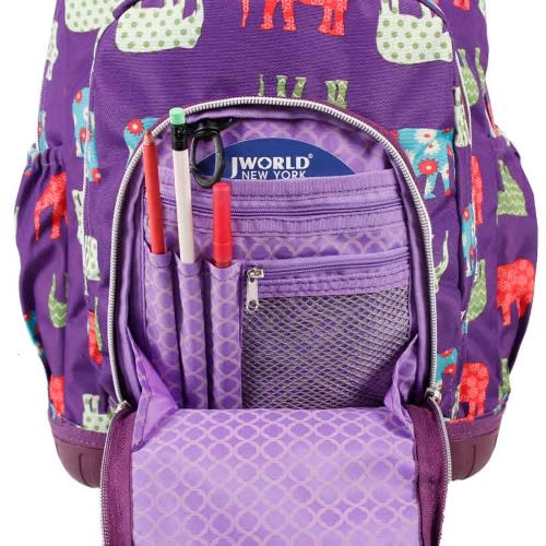 16inch Rolling Backpack & Lunch Kit- Elephant