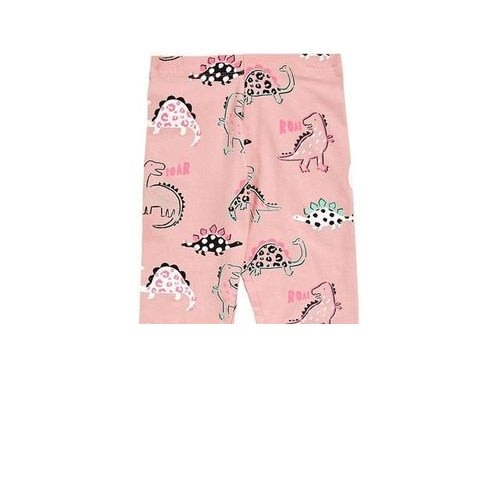 Cotton Rich Pink Dinosaur Leggings