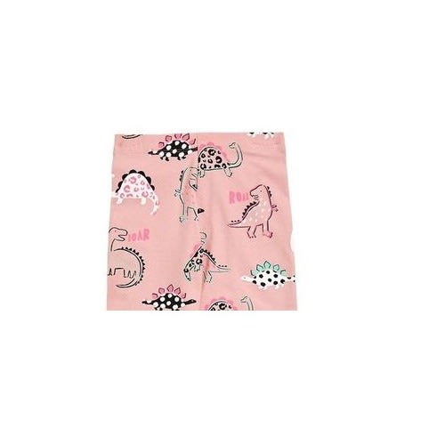 Cotton Rich Pink Dinosaur Leggings