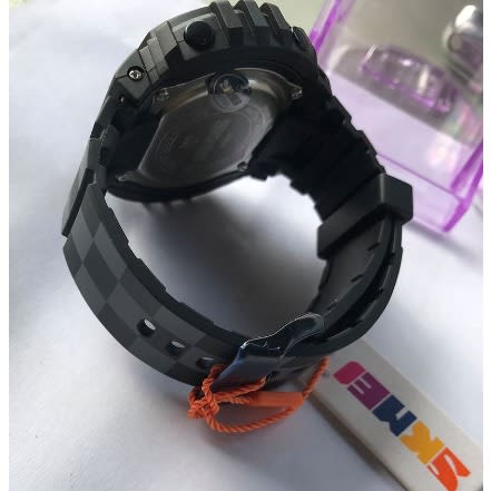Men's Digital Movement Rubber Strap Wrist Watch