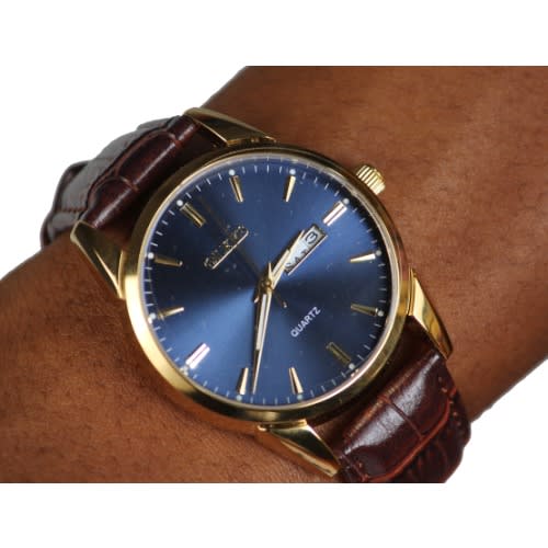 Genuine Leather Wrist Watch