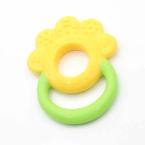 Non-toxic Baby Fruit Soft Soother & Teething Toy - Yellow Flower
