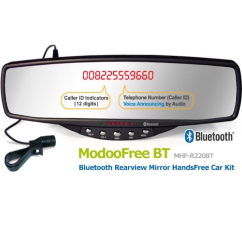 Bluetooth Handsfree Phone Answering/calling Car Rearview Mirror Kit