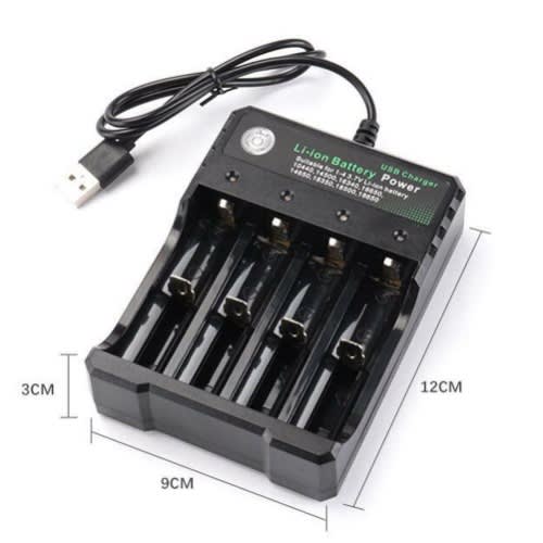 4 Slot Bay- Lithium-ion Rechargeable Battery Charger