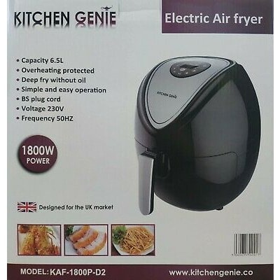 Electric Air Fryer - 230v - Black