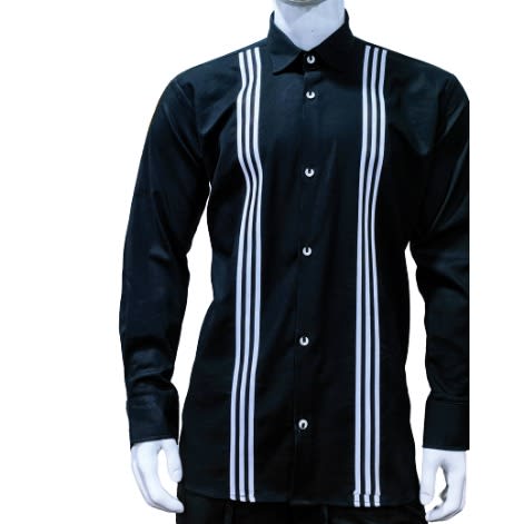 Men's Designer Pattern Long Sleeve Shirt