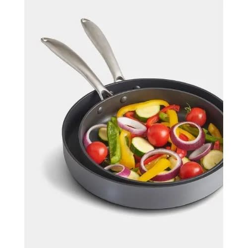Hard Anodized Aluminum Frying Pan Set - 2pcs