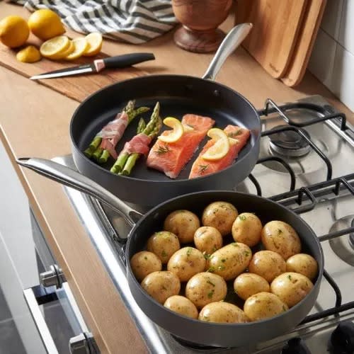 Hard Anodized Aluminum Frying Pan Set - 2pcs