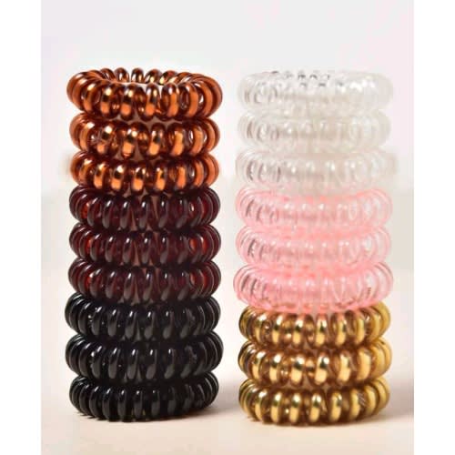 Women's Scrunchies Telephone Wire Line Hair - 9 In 1 Pack - Multicolour