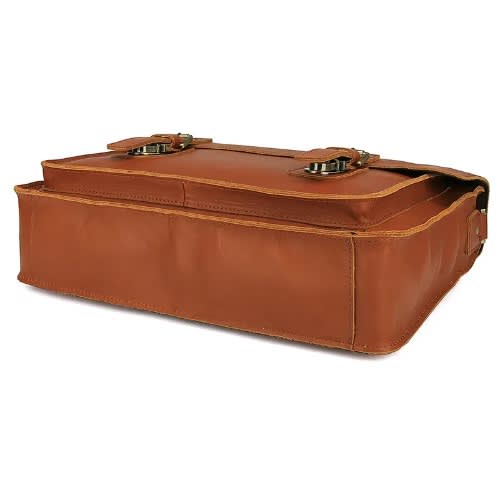 Leather Laptop Messenger Handbag