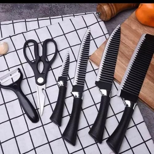 Daily Kitchen Knife Set And Others - 6 Set