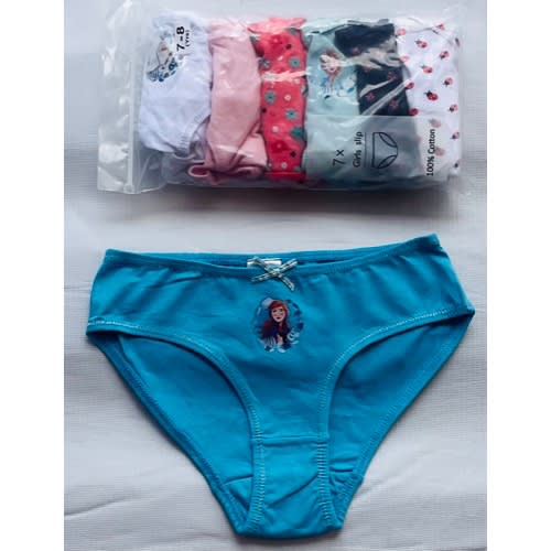 Girls Briefs-F8 - Multicolor - 7 Packs