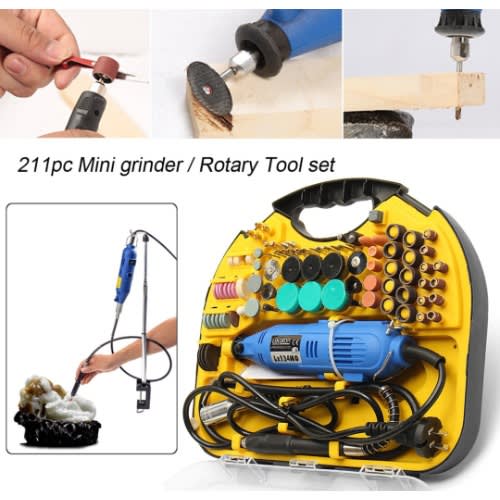 Electric Rotary Drill Grinder Engraver Polisher Tool Set