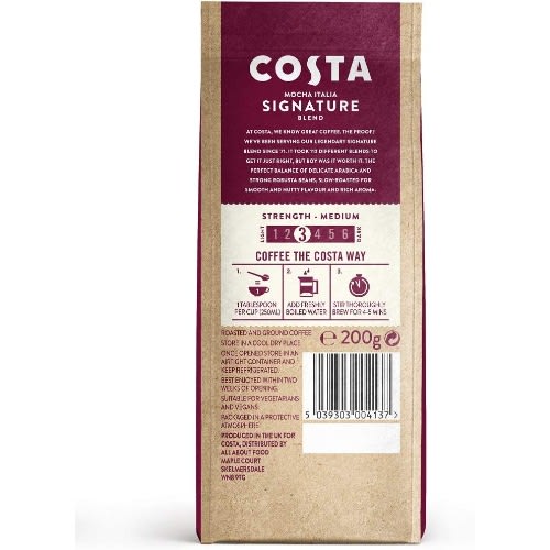 Signature Blend Ground Coffee For Cafetiere & Filter -200g