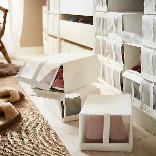 Skubb 4-piece Shoe Boxes - White