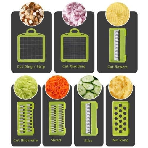 Multifunctional Vegetable Chopper Slicer And Grater With Handle