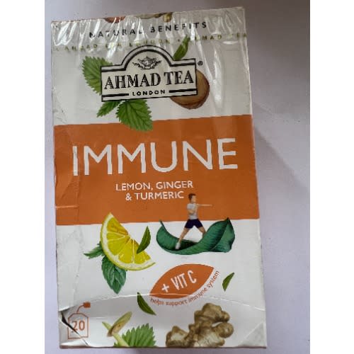 Ahmad Lemon Ginger And Tumeric Immune Infusion Tea-20teabag