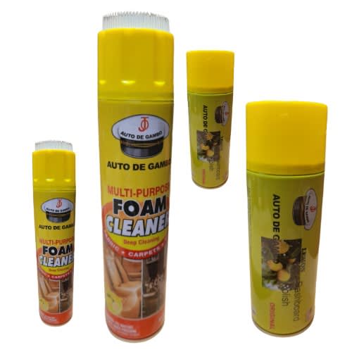 2pcs Foaming Cleaner & 2pcs Lemon Dashboard Polish