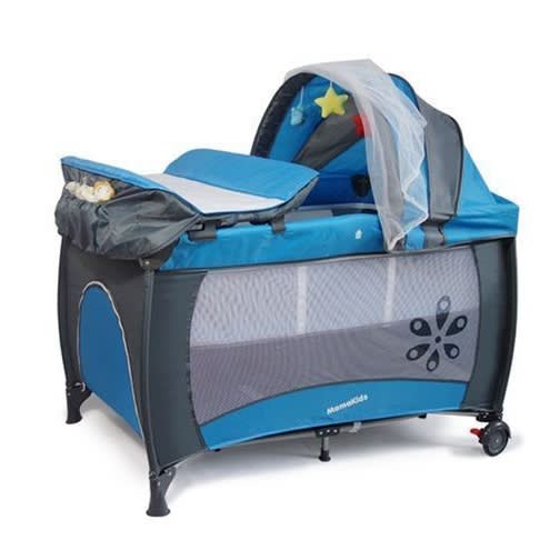 Baby Foldable Yard Bed Cot With Canopy - 100*70*72cm