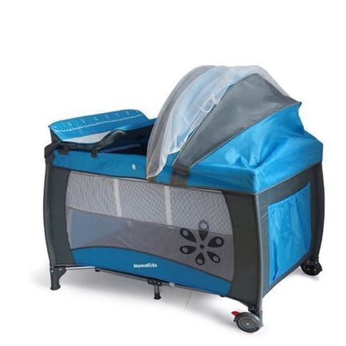 Baby Foldable Yard Bed Cot With Canopy - 100*70*72cm