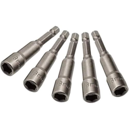 Socket Adapter Magnetic Nut Driver Set - 5 In Set