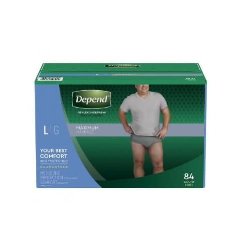 Depend Fit-flex Incontinence Underwear For Men - L - 84count