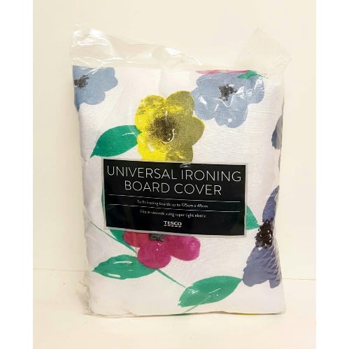 Tesco Flower Design Ironing Board Cover -125cm x 45cm