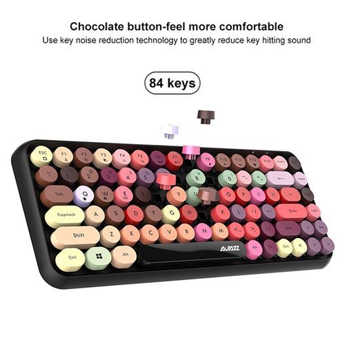 84aroon Keys Tablet  Phone Computer Household Office Bluetooth Keyboard
