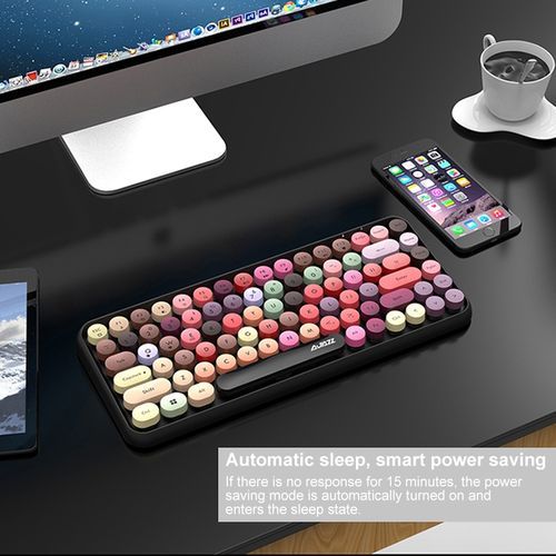 84aroon Keys Tablet  Phone Computer Household Office Bluetooth Keyboard