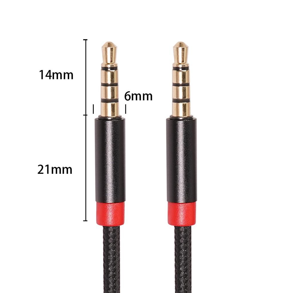 High Quality 3.5mm Stereo Audio Cable Extension Male To Male 1/2/3m