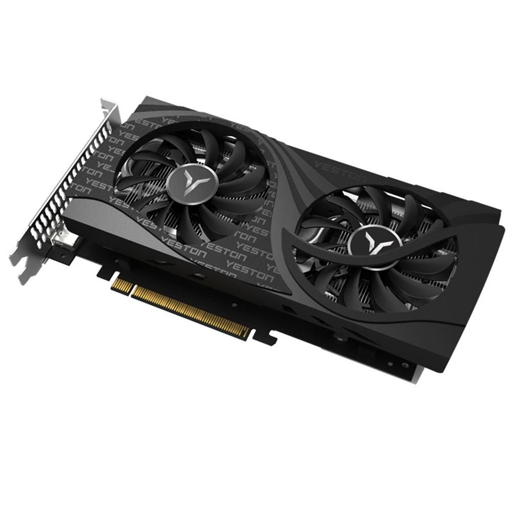 Yeston RX6500XT-4G D6 GAEA Gaming Graphics Card 4G/64bit/GDDR6 Memory 2 Large Size Cooling Fans Metal Backplate DP+HD Ports