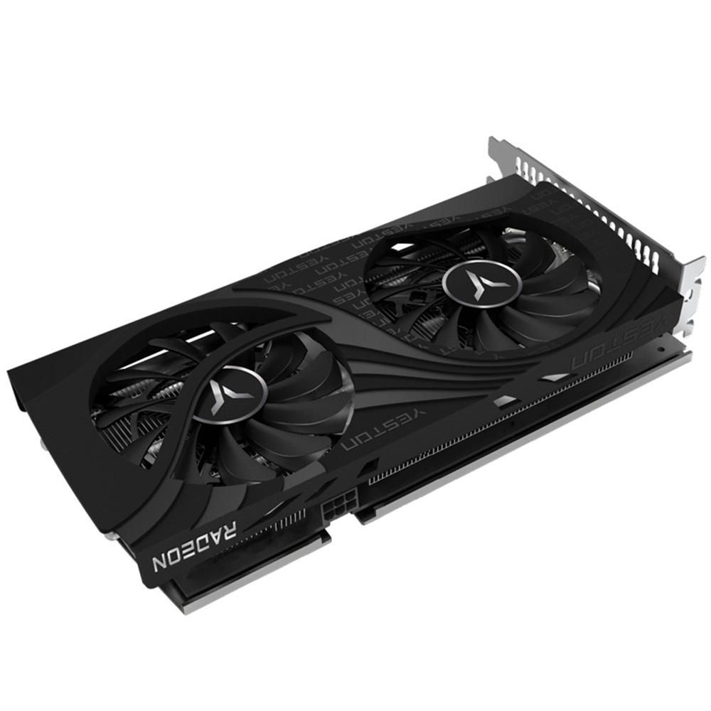 Yeston RX6500XT-4G D6 GAEA Gaming Graphics Card 4G/64bit/GDDR6 Memory 2 Large Size Cooling Fans Metal Backplate DP+HD Ports