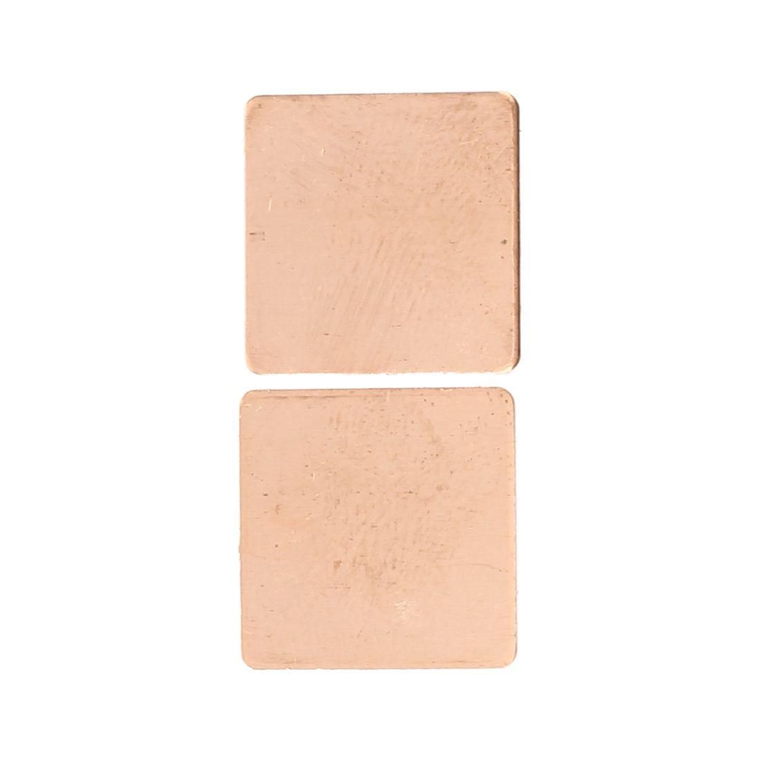 15mm x 15mm x 0.6mm PC Laptop GPU CPU Heatsink Copper Pad 2