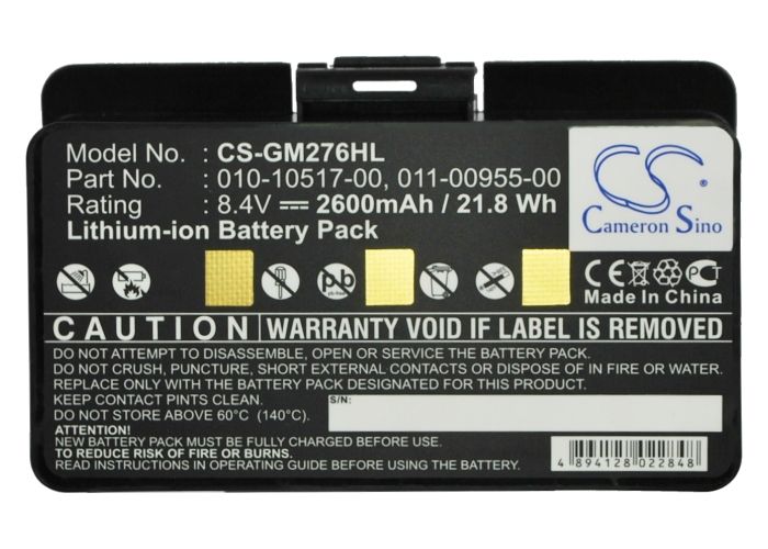 Cameron Sino 2600mah 010-10517-00 For Garmin Gpsma