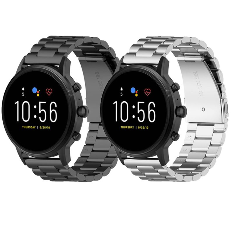 22mm Stainless Steel Strap For Fossil Gen 5 Carlyl