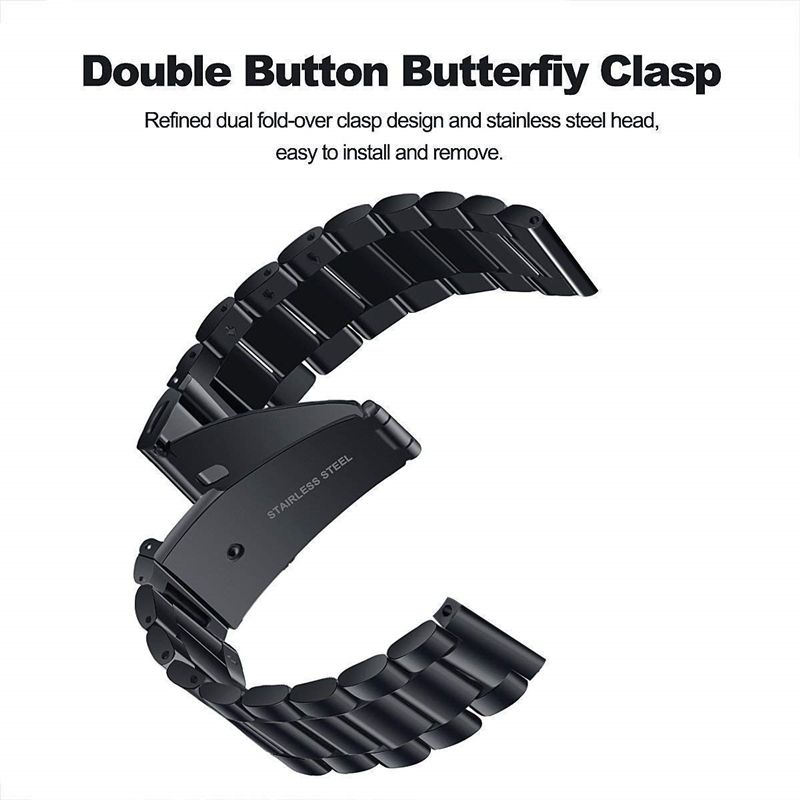 22mm Stainless Steel Strap For Fossil Gen 5 Carlyl