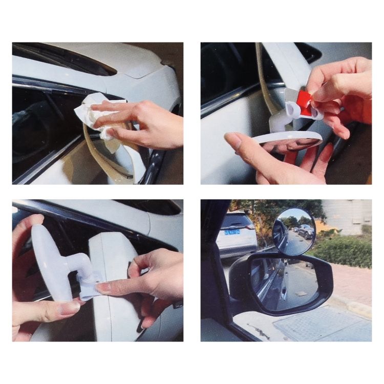 2 PCS Large Size Blind Spot Side Assistant Mirror