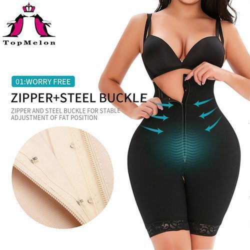 High-waisted Breasted Zipper Long Belly And Hip-lifting Pants-beige