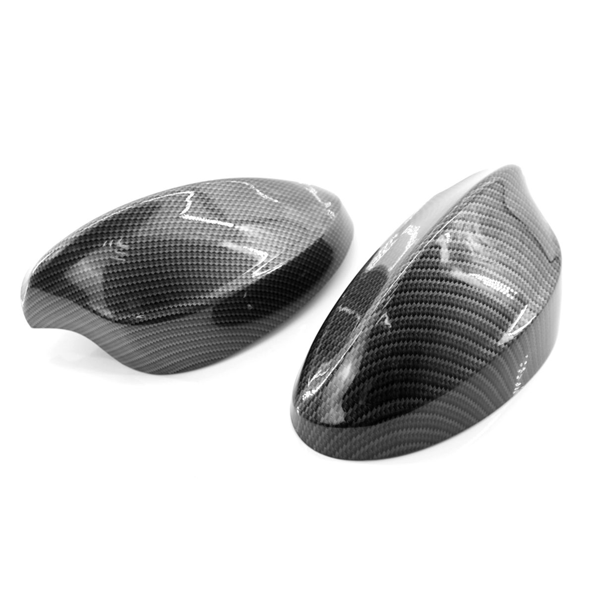 Door Rearview Mirror Cover Cap 2pcs Replacement For BMW 3