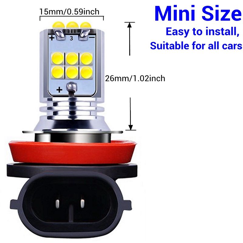 2pcs H8 H11 H10 H16 5202 Psx24w 9006 Hb4 9005 Hb3 Py24w Led