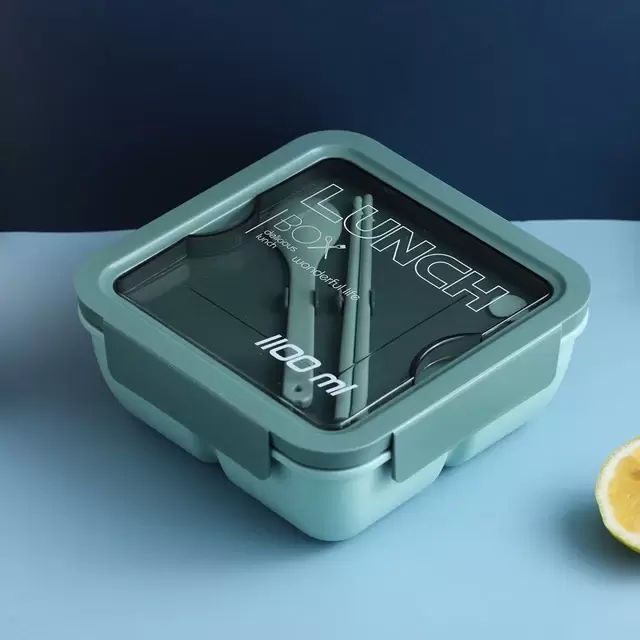 Children Leak-Proof Plastic Portion Lunch Box