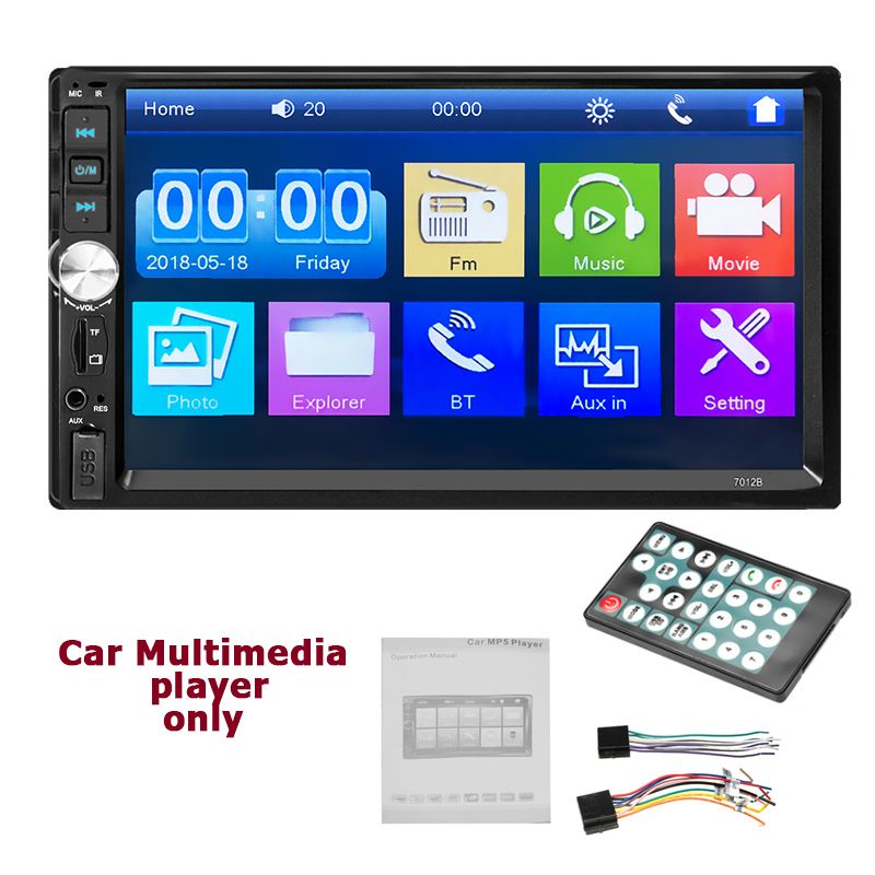 Car Video 7 Inch 2 Din Car Stereo Radio For Android HD