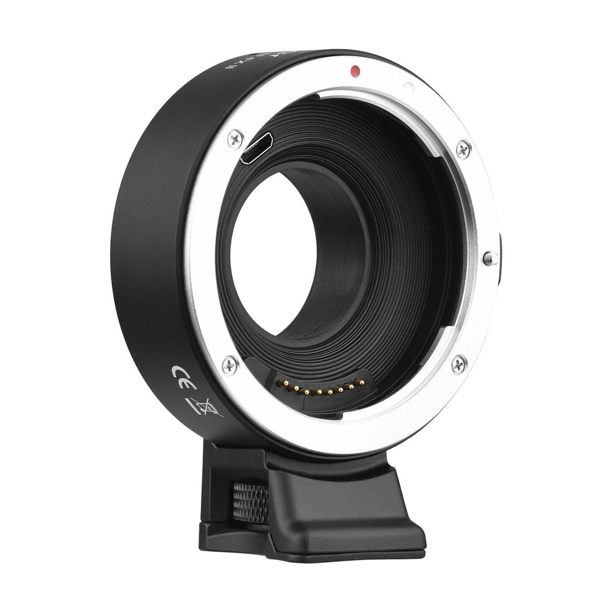 Andoer EF-FX II Lens Mount Adapter Ring Auto Focus Anti-Shake Aluminum Alloy with Tripod Mount Replacement for Canon EF/EF-S Lens to Fuji X-mount Mirrorless Camera XT4 XT3 XS10 XT30 XT30II XT20 X-E3 X-E2 X-E2S X-Pro2 X-Pro1 X