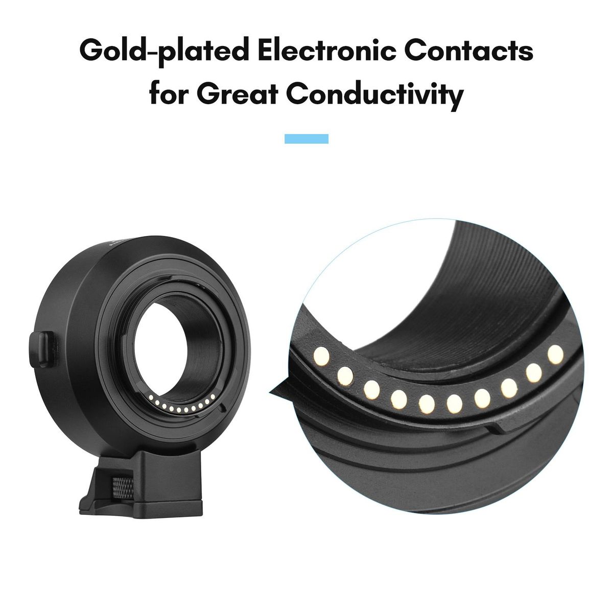 Andoer EF-FX II Lens Mount Adapter Ring Auto Focus Anti-Shake Aluminum Alloy with Tripod Mount Replacement for Canon EF/EF-S Lens to Fuji X-mount Mirrorless Camera XT4 XT3 XS10 XT30 XT30II XT20 X-E3 X-E2 X-E2S X-Pro2 X-Pro1 X