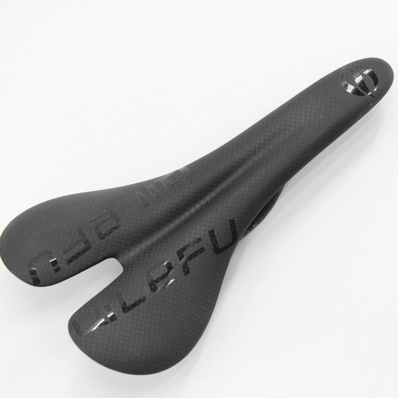 Newest Black QILEFU Mountain Bike Matt 3K Full Carbon Fibre Saddle Carbon Bicycle Saddle Road Front Seat Mat MTB Parts Free Ship