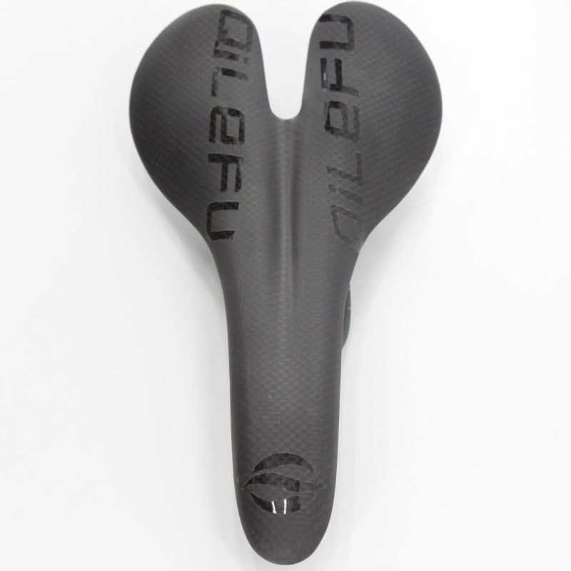 Newest Black QILEFU Mountain Bike Matt 3K Full Carbon Fibre Saddle Carbon Bicycle Saddle Road Front Seat Mat MTB Parts Free Ship
