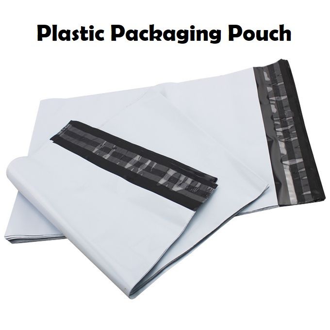 50/100pcs Self-Sealed Adhesive Courier Bags White L