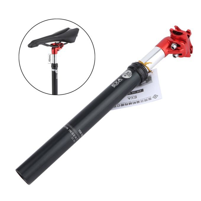 Bike Seatpost Alumium Alloy Oil Pressure Damping Seat 31.6mm Black Red